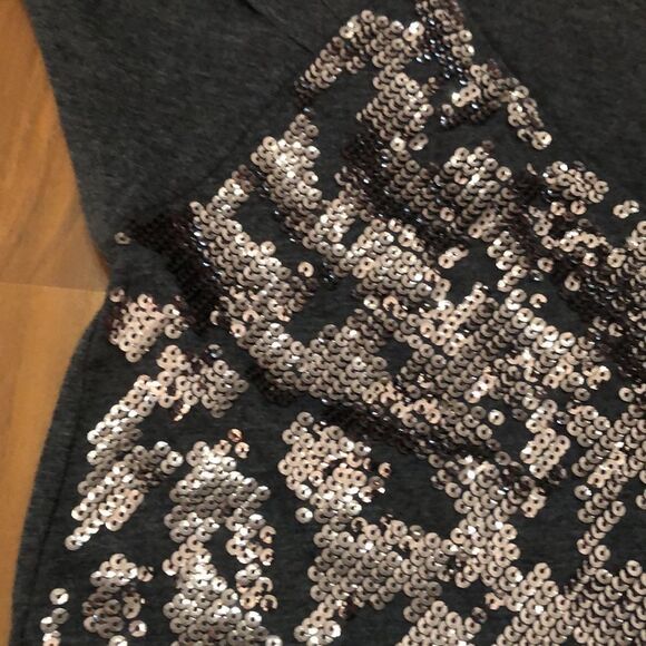 DKNY Sequin Mini Dress Grey Women’s Size Extra Small Short Sleeve Shirt - Picture 7 of 12